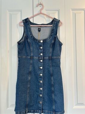 GAP Denim Button-Front Dress | Size S